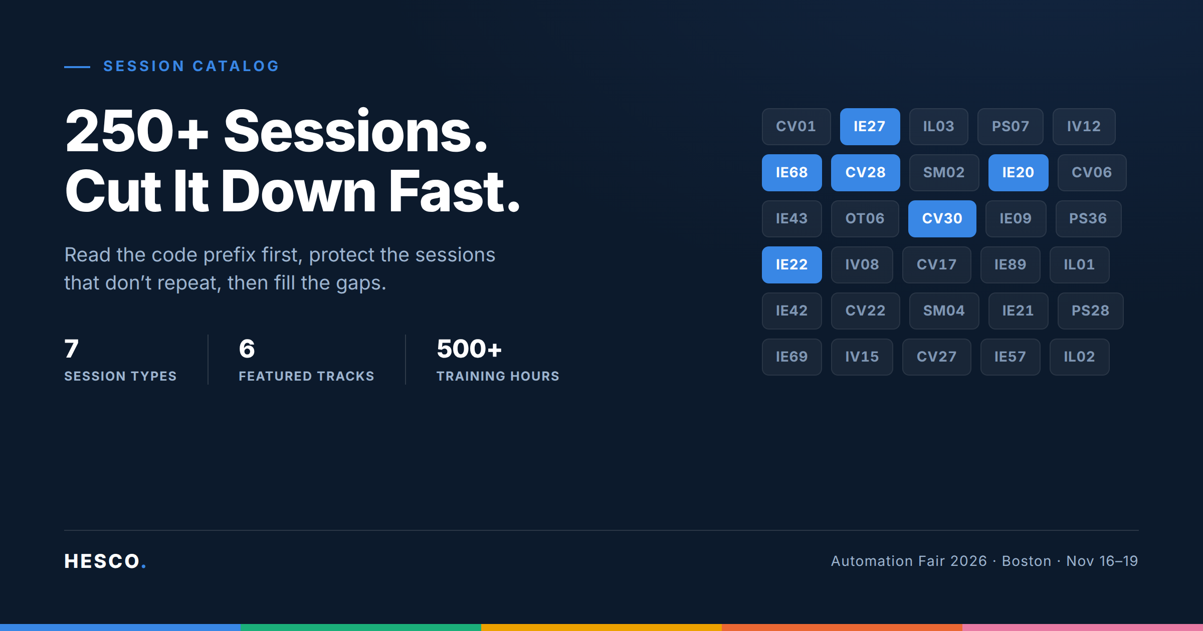 How to work the Automation Fair 2026 session catalog — 250+ sessions cut down fast
