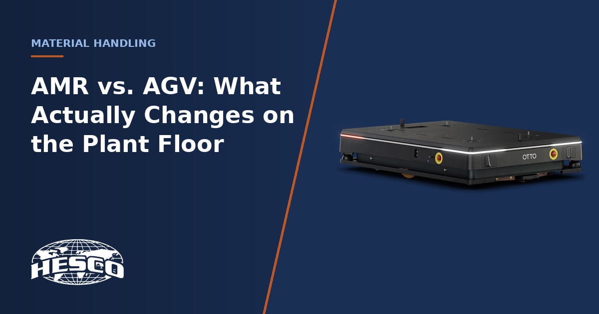 AMR vs. AGV: what actually changes on the plant floor