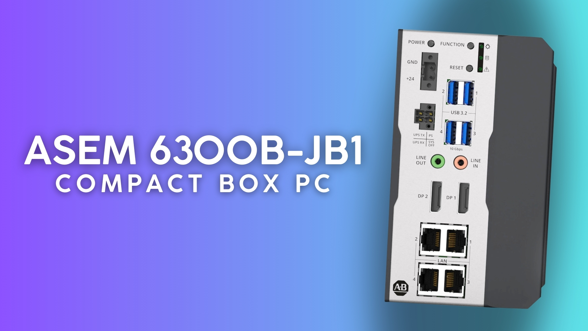 Rockwell ASEM 6300B-JB1 Industrial PC: Built for Modern Edge Architecture