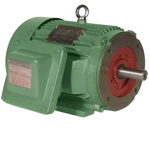 WorldWide Electric IXPEWWE explosion proof motor in C-face with feet configuration