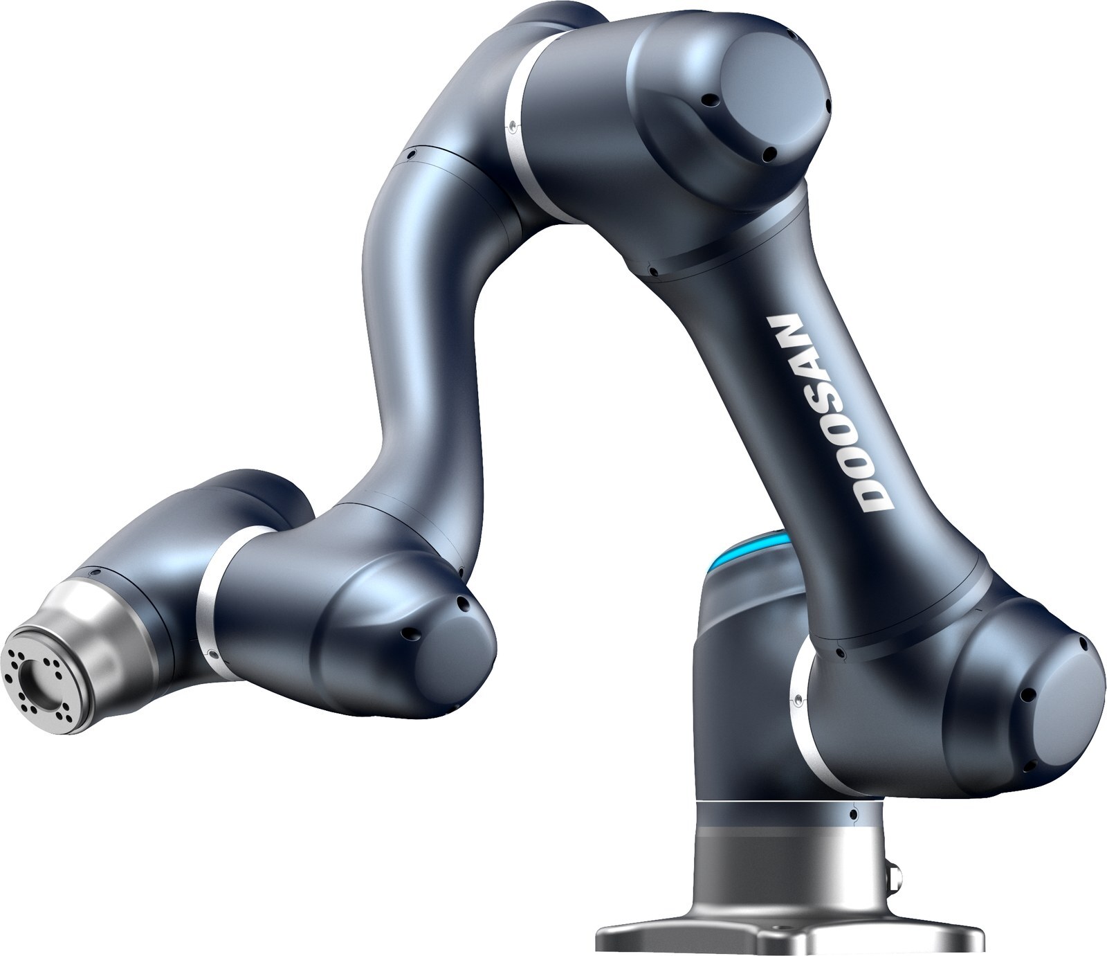 Doosan A0509 collaborative robot extended in a reaching pose